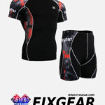 FIXGEAR C2S-P2S-B30 Set Compression Base Layer Shirt & Compression Drawer Shorts