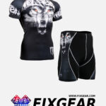 FIXGEAR CFS-P2S-B18 Set Compression Base Layer Shirt & Compression Drawer Shorts
