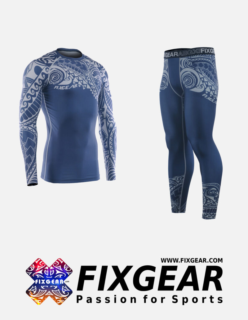FIXGEAR CFL-S12/FPL-S12 Compression Base Layer Shirt & Leggings Under Training Tights MMA/UFC
